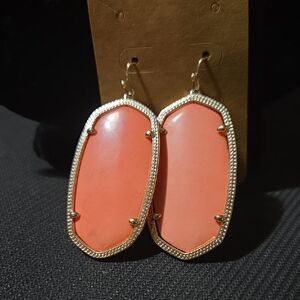 Kendra Scott Elle Coral, Gold Plated Earrings